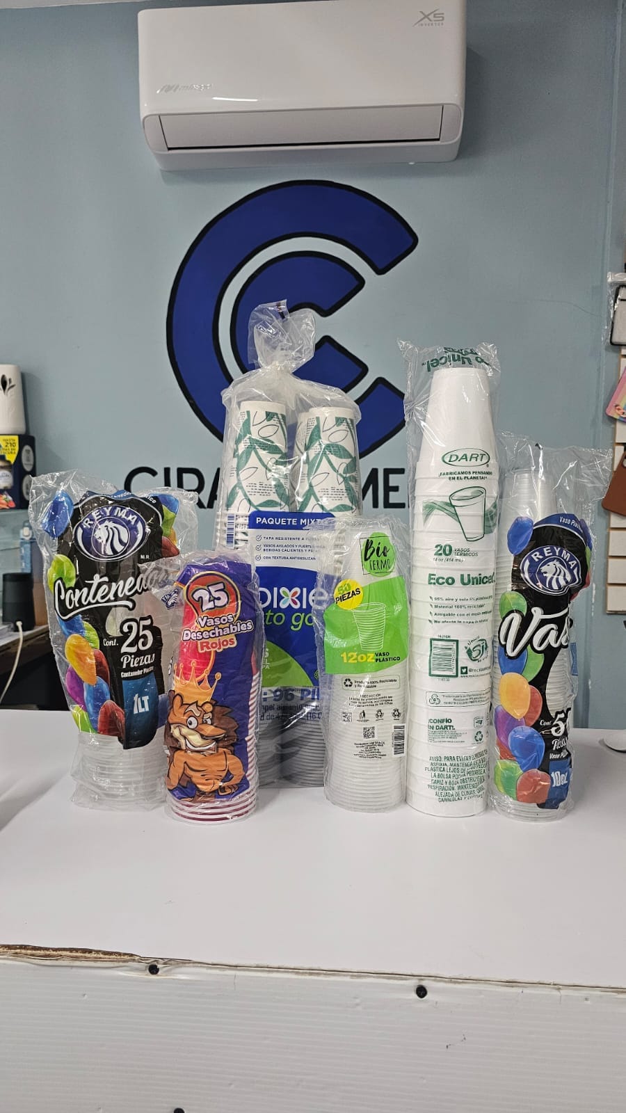 Vasos desechables disponibles en Cira Comercial en Nuevo Casas Grandes, Chihuahua